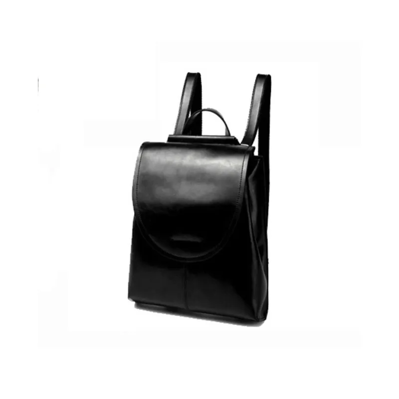 TTaG．baG Waxed Cow Leather Backpack Women's Brown/Black/Coffee/Green-7