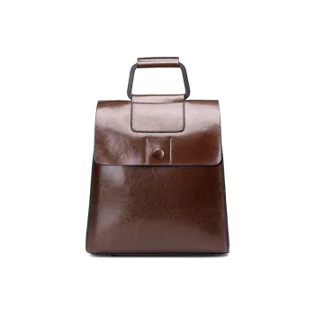 TTaG．baG Waxed Cow Leather Backpack Women's