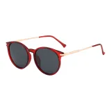 Burgundy Black Gray Lens
