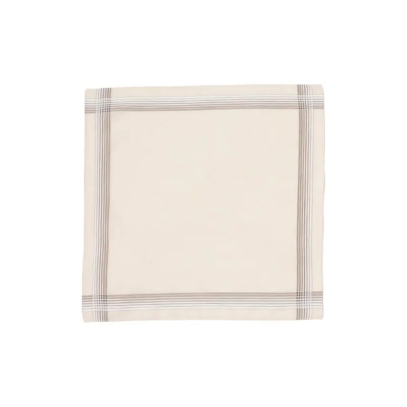 Beams Cotton Handkerchief Men's Beige-0