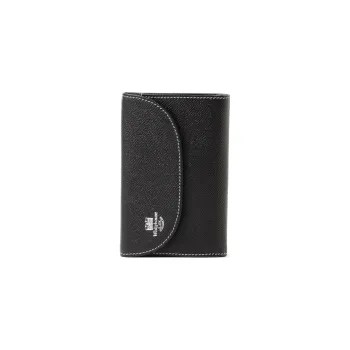 Beams Bridle Collaboration Calfskin Wallet Men's Black/Brown/Marine Blue