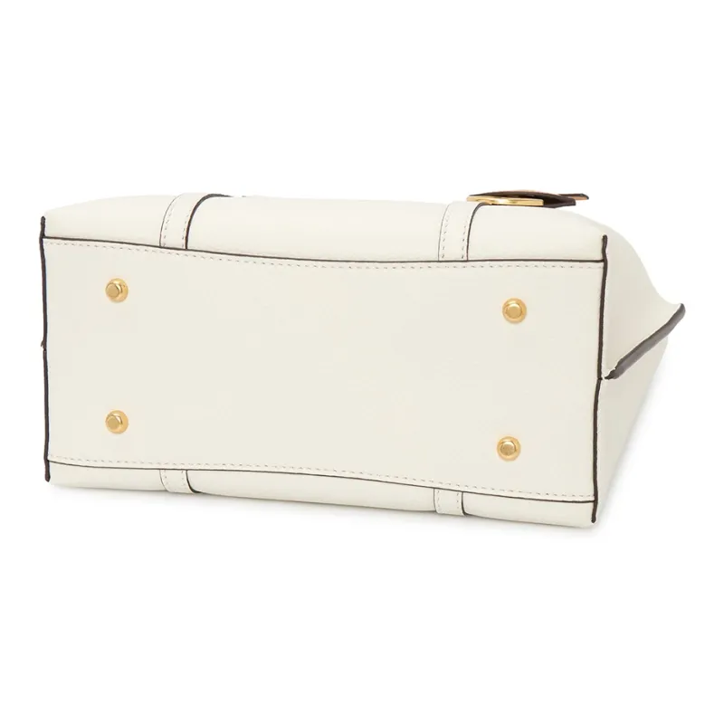 TORY BURCH Perry Triple Compartment Small Tote New Ivory-4