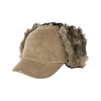 Beams Cotton Trapper Hats Men's Umber