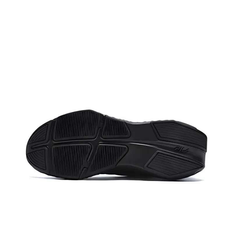 FILA ENERGY 2 Cushioning Wear Resistant Low Top Running Shoes Men's Black-4