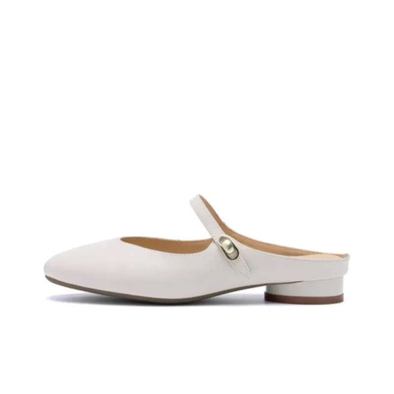 Satchi Abrasion-Resistant Slip-Resistant Wrap-toe Slippers Women's Ecru-0