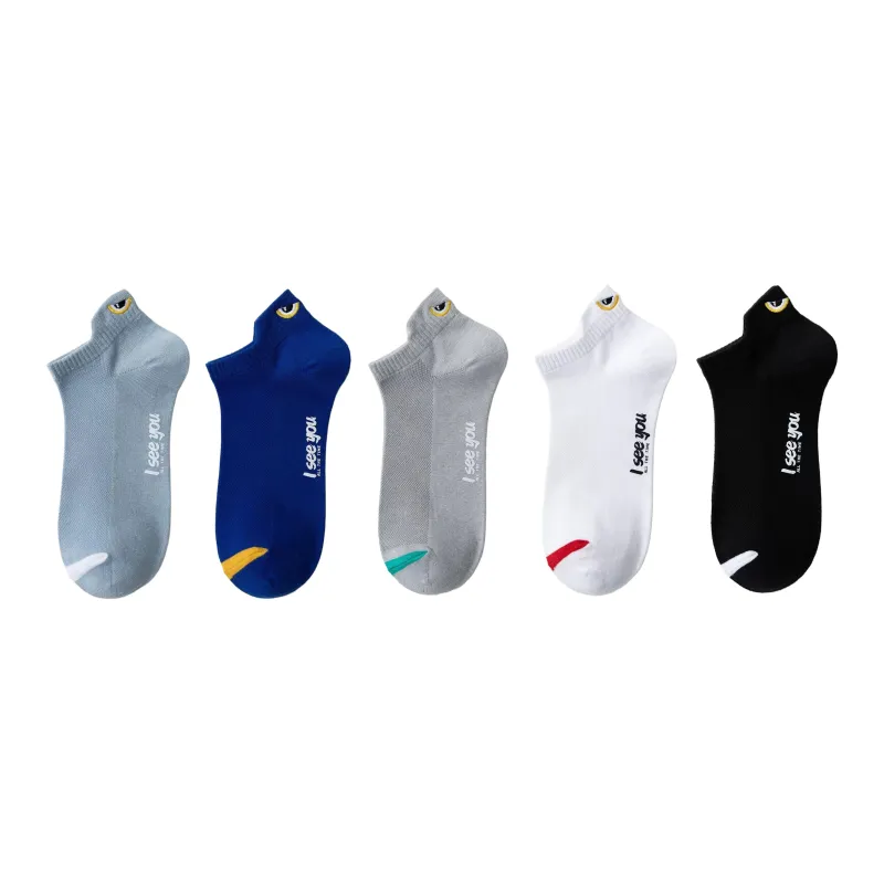PLAN IN No Show Socks Unisex 5 Pack-6