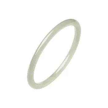 Seven Little Craftsmen Hetian Jade Bangles Women's Pale Greenish-White Jade