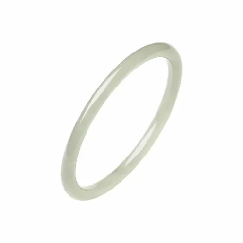 Seven Little Craftsmen Hetian Jade Bangles Women's Pale Greenish-White Jade