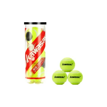 Kawasaki KT 81/KT 90 Tennis Balls Synthetic Wool Training Ball Indoor And Outdoor Diameter 65.5 68.5mm Yellow Green