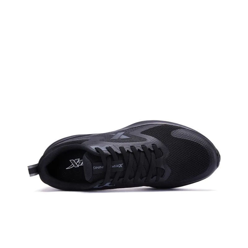 XTEP Hydrogen Wind Technology Cushioned Slip Resistant Abrasion Resistant Breathable Low Top Running Shoes Men's Black-2