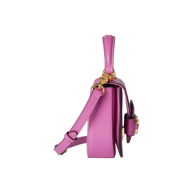 GUCCI Horsebit 1955 Leather Shoulder Bag Crossbody Bag Handbag Mini Women's Pink-3