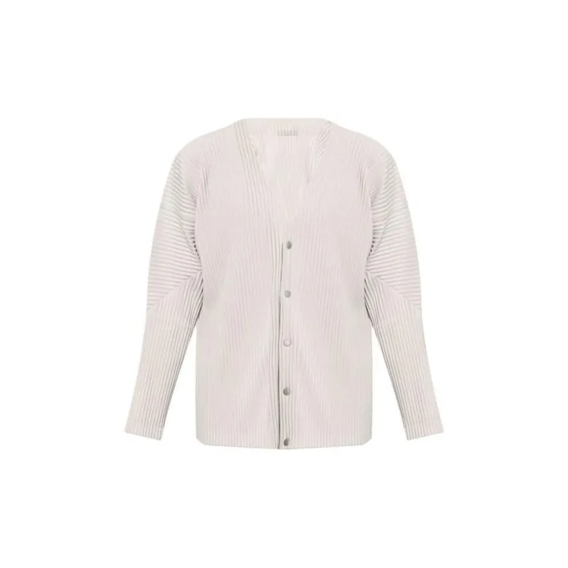 Homme Plissé Issey Miyake Pleated V neck Jacket-1