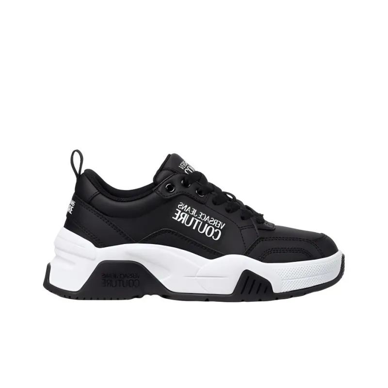 VERSACE JEANS Stargaze Cushioning Low Top Casual Shoes Women's Black White-1