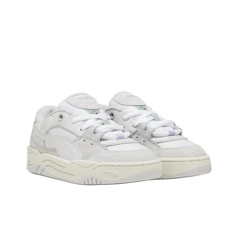 PUMA 180 Slip Resistant And Breathable Low Top Casual Shoes Unisex Gray White-3