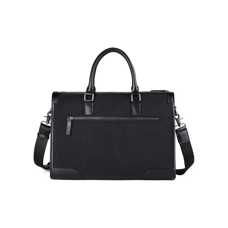 DOSRFINI Oxford Briefcase Shoulder Bag Crossbody Bag Handbag Regular Men's Black-2