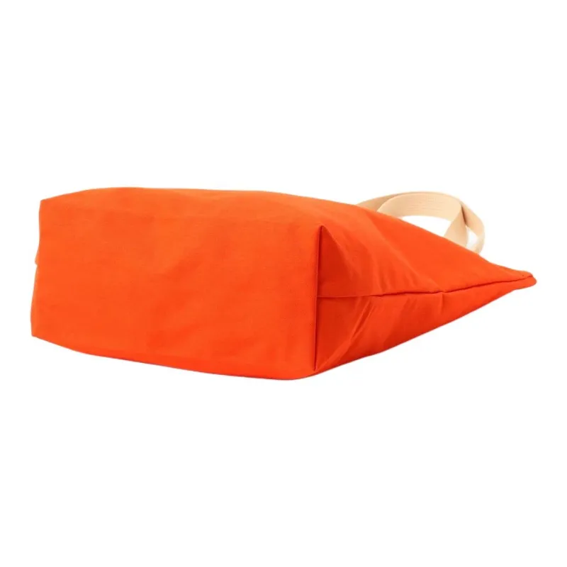 Beams Cotton Tote Bag Shopping Bag Handbag Unisex Black/Orange/Blue-5