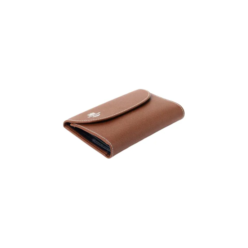 Beams Bridle Collaboration Calfskin Wallet Men's Black/Brown/Marine Blue-6