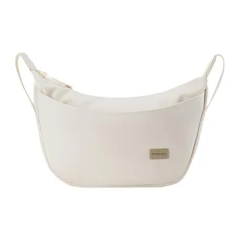 FILA FUSION Fabric Shoulder Bag, Crossbody Bag Unisex Marshmallow White