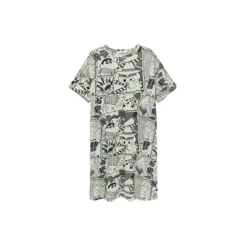 QINZUIMAO x Crayon Shinchan Nightgown Women's Light Green