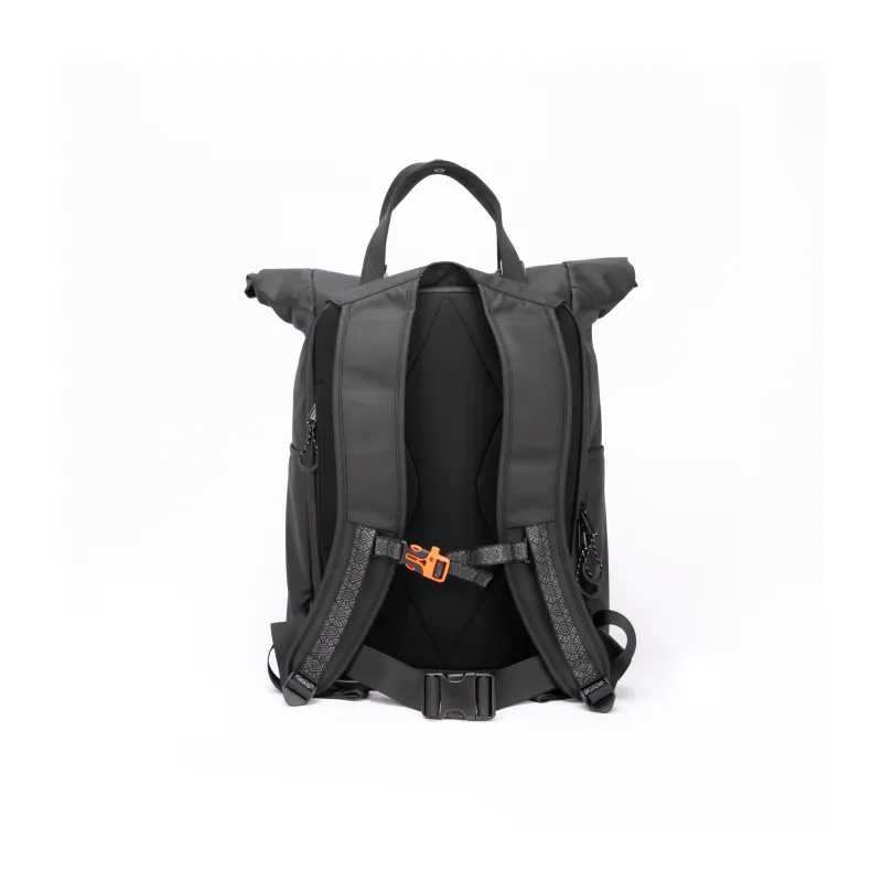 INUK Recycled Material Carry Backpack Regular Unisex Black Forest Green/Extreme Night Black-9