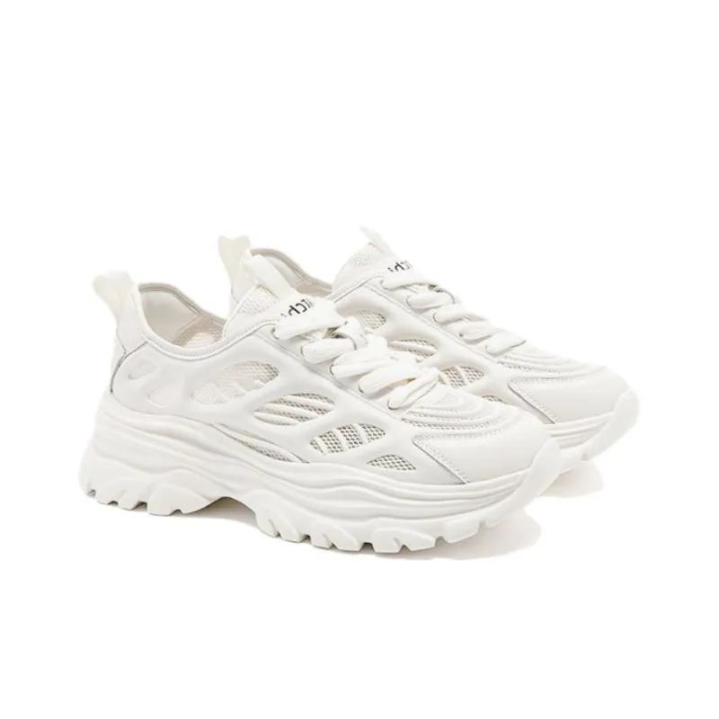 Satchi Low Top Chunky Sneakers Women's Ecru-2