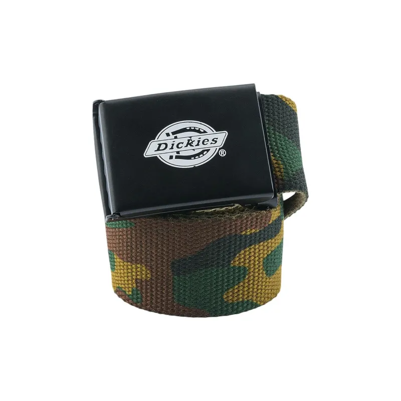 Dickies Logo Identification Polyester Belt Unisex Asphalt Black/Camo Width: 4cm-2