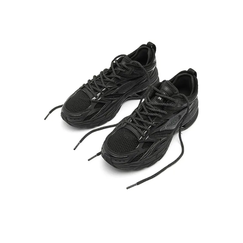 QIAODAN Cushioning Low Top Chunky Sneakers Women's Black-2