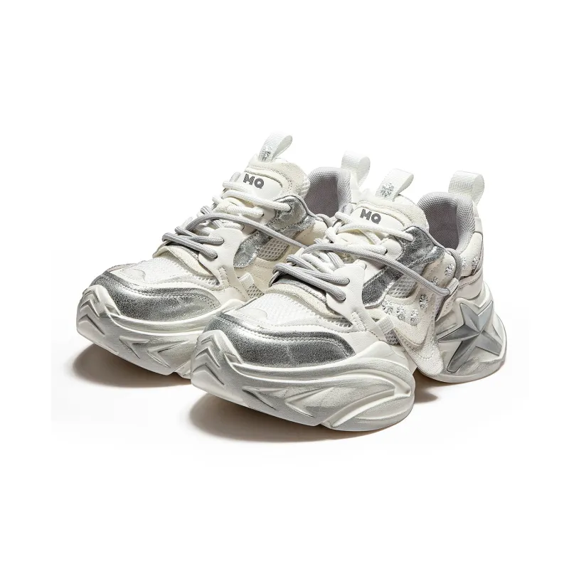 MQ Anti Slip Wear Resistant Low Top Chunky Sneakers Women's-1