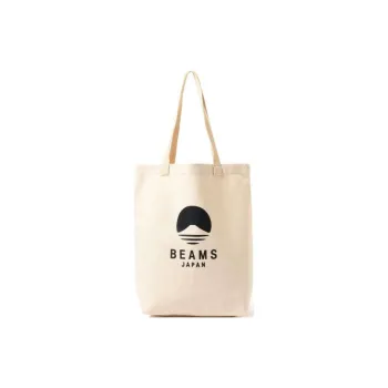 Beams Cotton One Shoulder Handbags Men's Black/Orange/Blue