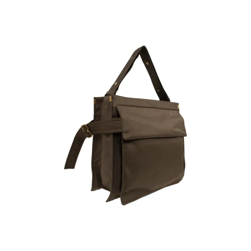 Burberry Trench Fabric Tote Bag Shopping Bag Handbag Men's Green-1