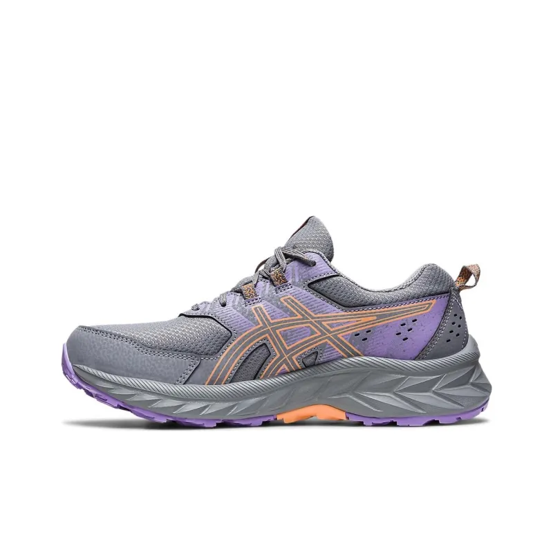 Asics Gel Venture 9 Anti Slip Wear Resistant Low Top Casual Running Shoes Women's Gray Purple-1