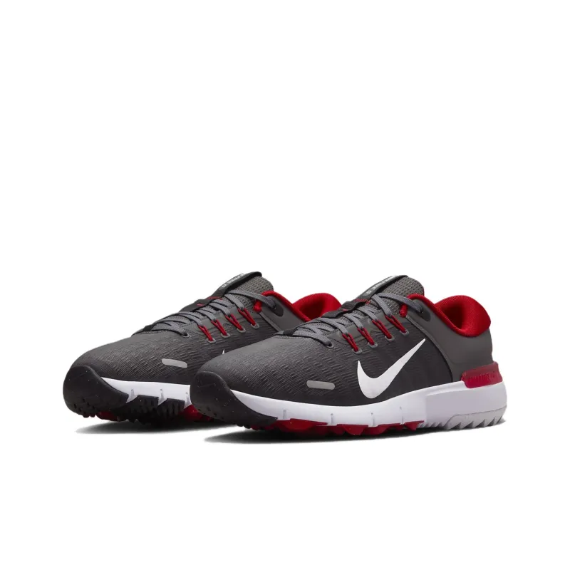 Nike Free Golf Next Nature Iron Grey University Red Smoke Grey White-2