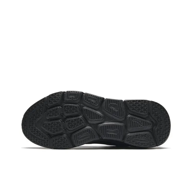 Anta Cushioning Low Top Running Shoes Men's Black-4
