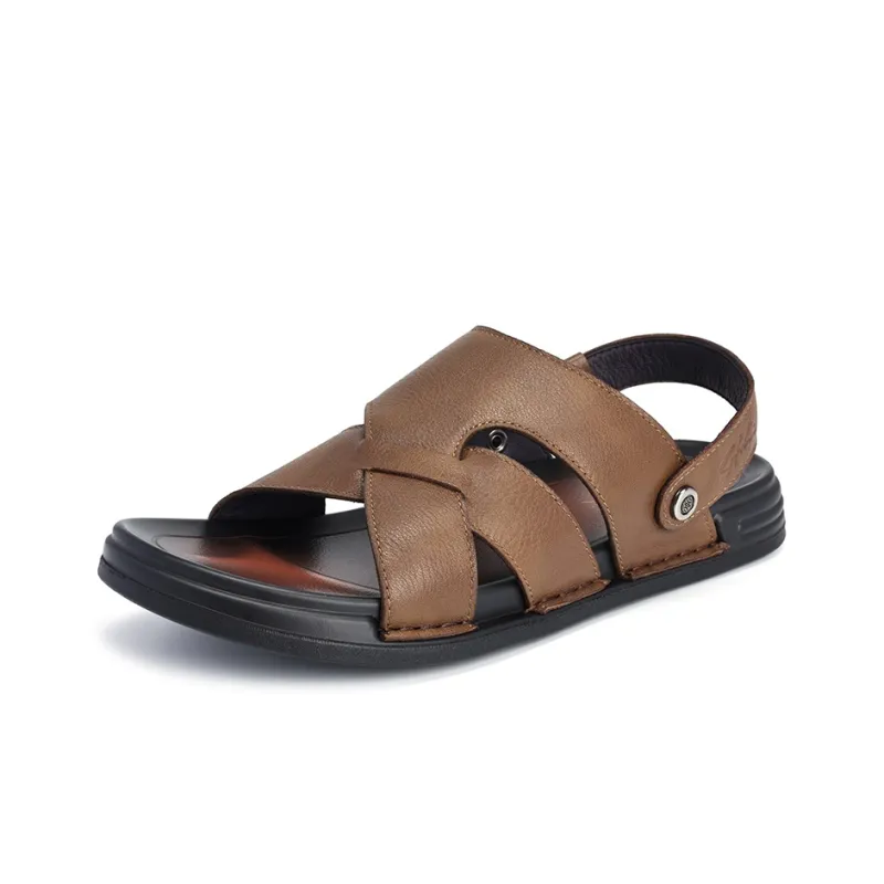 Satchi Beach Sandals Men's Brown-2