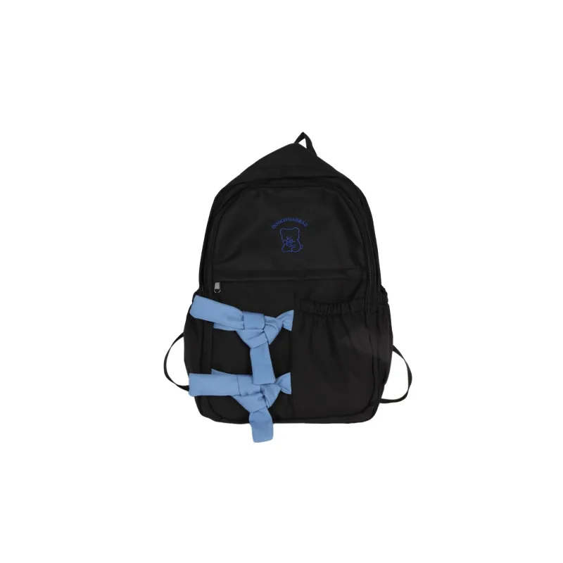 Barang Bear Nylon Backpack Regular Women's White/Black/Purple-4