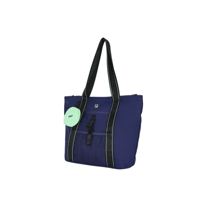 FILA Fabric Tote Bag Shopping Bag Handbag Shoulder Bag Unisex Dark Purple-1