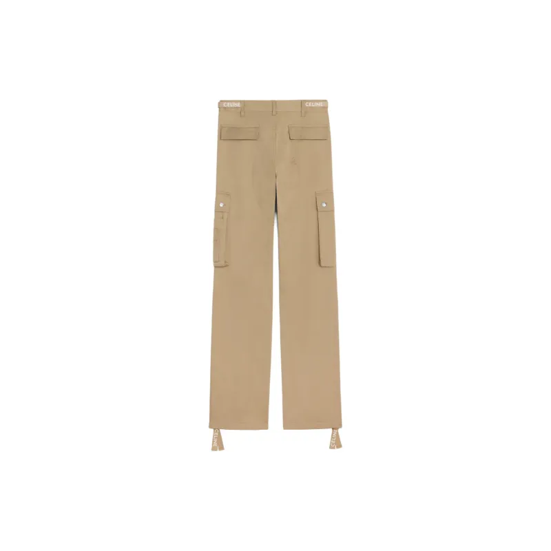 CELINE Cotton Linen Cargo Pants-1