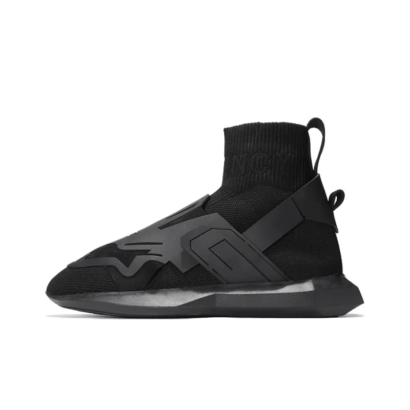 NORVINCY Casual Shoes Unisex Mid Top Black-0