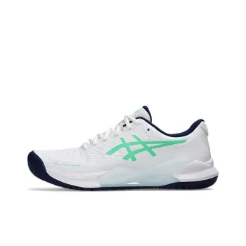 Asics Gel Challenger 14 Low Top Tennis Shoes Men's White Green