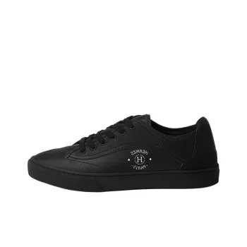 HERMES Epsom Low-Top Skateboard Shoes Men's Black