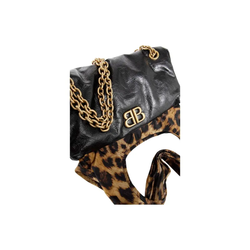 Balenciaga Monaco Chain Small Shoulder Bag-5