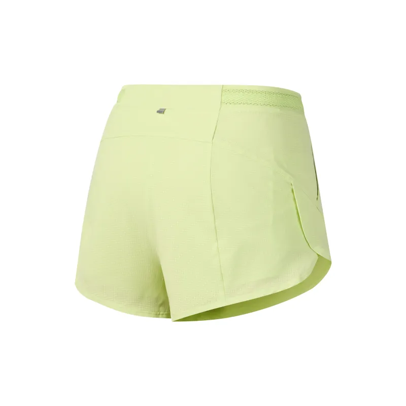 Saucony Casual Shorts Women's Light Neon Yellow Green-1