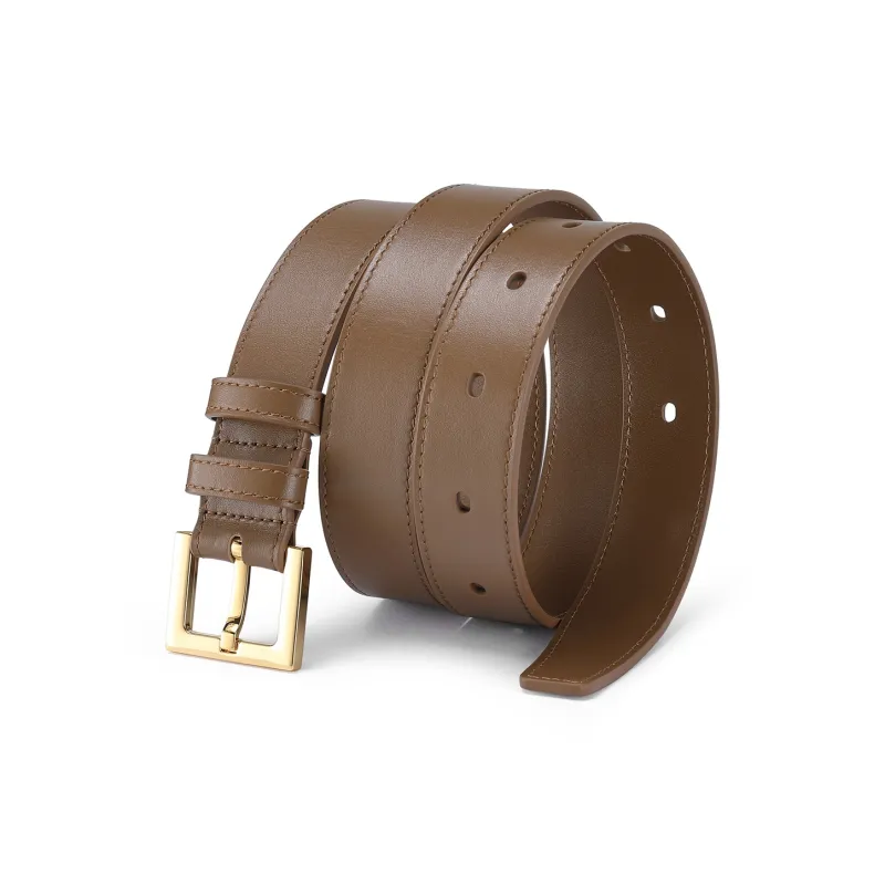 JAGUAR Elegant And Trendy Coordination Cow Leather Leather Belts Women's 2.8cm-2