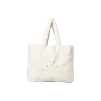 Alo Yoga Plush Sherpa One Shoulder Handbag Women's White