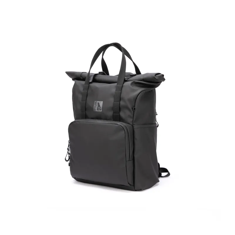 INUK Recycled Material Carry Backpack Regular Unisex Black Forest Green/Extreme Night Black-7