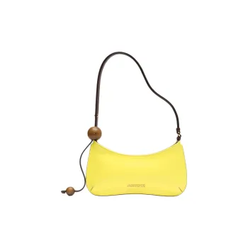 Jacquemus Le Bisou Calfskin Handbag Shoulder Bag Women's Yellow