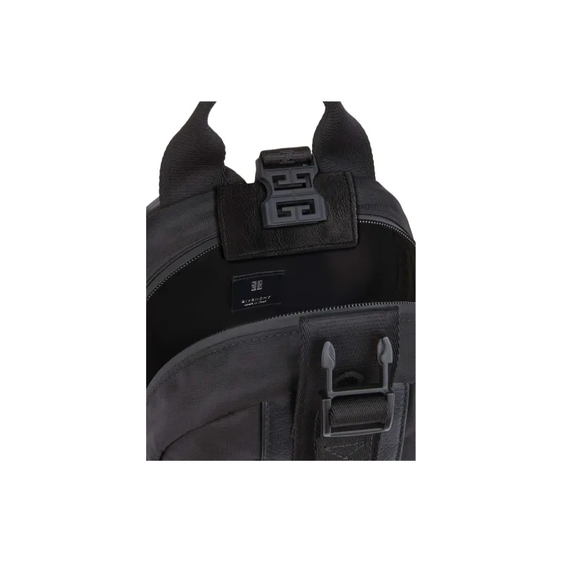 GIVENCHY Polyurethane With Calfskin Backpack Trumpets Men's Black-3