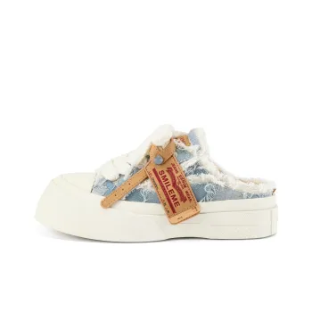 SMILEME Wrap-toe Slippers Women's Denim Blue