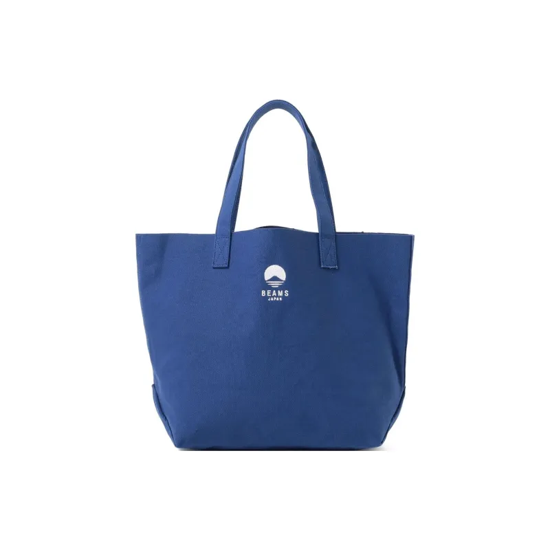 Beams Kurashiki Hump Collaboration 100% Cotton With Canvas Canvas Bag Tote Bag Shopping Bag Handbag Men's Orange/Navy-6