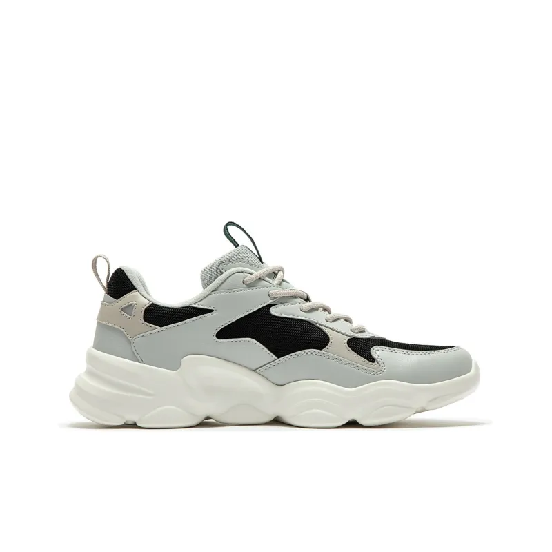 361° Cushioning Anti-Slip And Wear-Resistant Low-Top Chunky Sneakers Men's Gray Black-1
